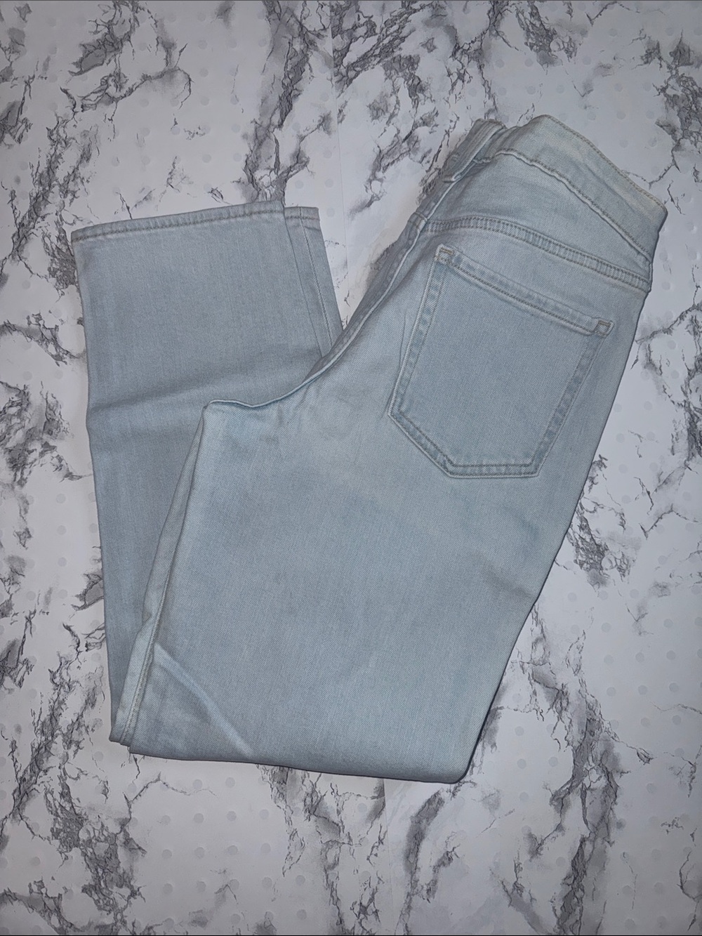 Old Navy OG Straight High Rise Ankle Jeans Light Wash Size 6